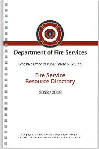 Fire Service Resource Directory 2018/2019