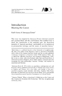 Introduction Blasting the Canon