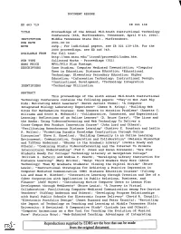 Reproductions Supplied by EDRS Are the Best That Can Be Made from the Original Document