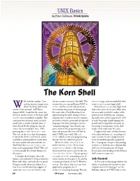 The Korn Shell