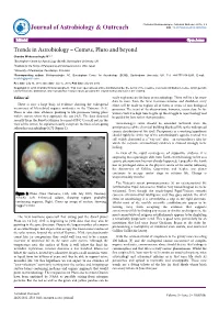 Trends in Astrobiology – Comets, Pluto and Beyond