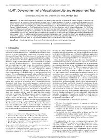 Vlat: Development of a Visualization Literacy Assessment Test 553