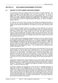 2.1 History of Settlement and Development
