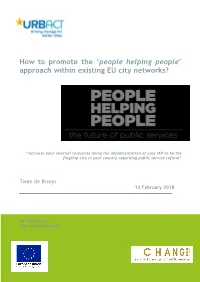 Approach Within Existing EU City Networks?
