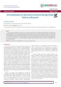 Determination of a Reaction's Activated Energy Using Naoh As A