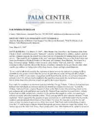 For Immediate Release