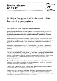 Media Release 08.05.17