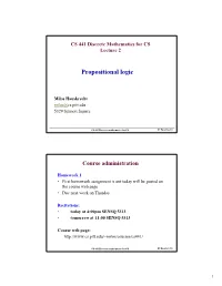 Propositional Logic