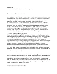 SYMPOSIUM Moving Borders: Tibet in Interaction with Its Neighbors