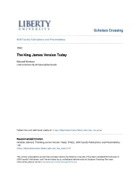 The King James Version Today