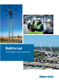 Build to Last Annual Report and Accounts 2017 Contents