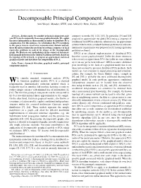 Decomposable Principal Component Analysis Ami Wiesel, Member, IEEE, and Alfred O