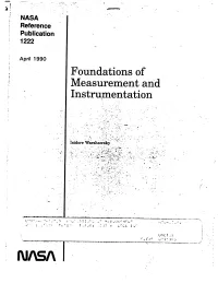 Foundations of Measurement and Instrumentation