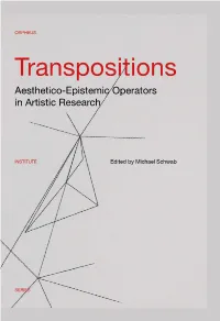 Transpositions Familiar to Artists, This Book Shows How Moves Can Be Made Between Established Positions and Completely New Ground