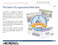 111Th Congress Gold Mouse Project Overview