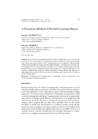 A Formation Method of Flexible Learning Objects