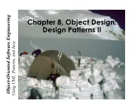 Chapter 8, Object Design: Design Patterns II