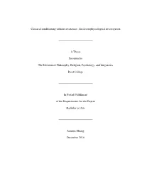 Classical Conditioning Without Awareness: an Electrophysiological Investigation