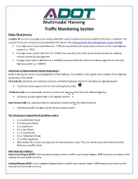 Data Dictionary Location ID Is a Four to Six Digit Count Section Identifier Used to Reference Locations Where Traffic Data Is Collected