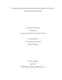 Explicating the Historical, Philosophical, and Theoretical