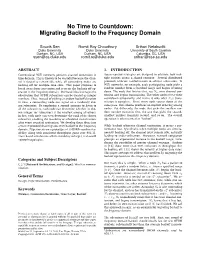 Migrating Backoff to the Frequency Domain
