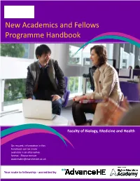 New Academics and Fellows Programme Handbook