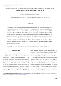 Production of Cellulase by Aspergillus Niger Under Submerged and Solid State Fermentation Using Coir Waste As a Substrate