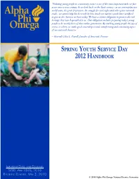 Spring Youth Service Day 2012 Handbook