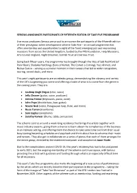 Take Five Edition Xv 2020 Press Release