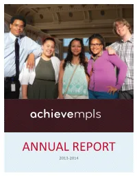 ANNUAL REPORT 2013-2014 What’S Inside
