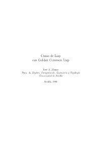 Curso De Lisp Con Golden Common Lisp