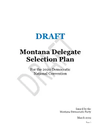 DRAFT – 2020 Presidential Delegate