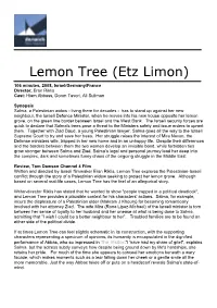 Lemon Tree (Etz Limon)