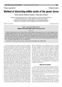 Method of Dissecting Edible Snails of the Genus Cornu