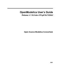Openmodelica User's Guide