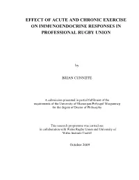 (A) EVALUATION of EXERCISE STRESS and IMMUNE FUNCTION DURING SEASONAL