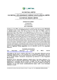 Information Statement 2021