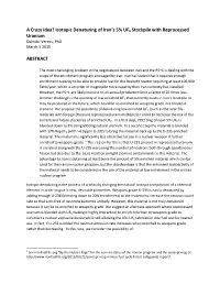 Isotopic Denaturing of Iran's 5% UF6 Stockpile with Reprocessed