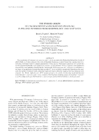 The Hybrid Origin of Calamagrostis ×Gracilescens (Poaceae) in Poland Inferred from Morphology and Aflp Data
