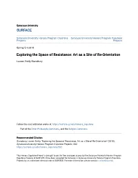 Art As a Site of Re-Orientation