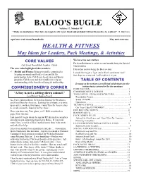 BALOO's BUGLE Volume 17, Number 9P "Make No Small Plans