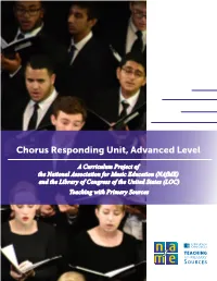 Chorus Responding Unit, Advanced Level