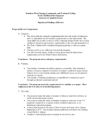 Early Childhood Development Associate in Applied Science