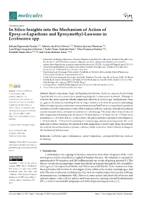 Lapachone and Epoxymethyl-Lawsone in Leishmania Spp