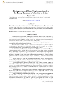 The Importance of Mirzo Ulugbek Madrassah in Developing the System of Education in Its Time
