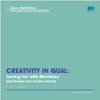 Creativity in Qual