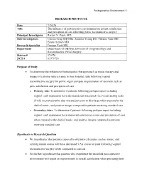 Study Protocol and Statistical Analysis Plan