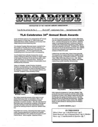 Broadside ISSN: 0068-2748, Published Quarter Archive, 149 West 45& St., NWK%FY 00F Editor: Ellen Truax, University of Nohh I! Ex%