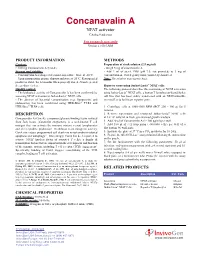 Concanavalin a (Cona) - Weigh 5 Mg of Concanavalin A