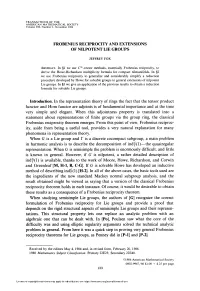 Frobenius Recip-Rocity and Extensions of Nilpotent Lie Groups